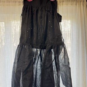 Free People Black Maxi Skirt